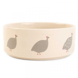 DOG BOWL ZOON CERAMIC FEATHERED FRIENDS